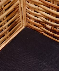 2-dijelni set sofa od prirodnog ratana s jastucima