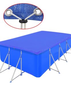 Bazenski pokrivač pravokutni PE 90 g/sqm 394 x 207 cm
