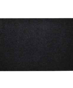 Crni otirač protiv klizanja od PVC za vrata 120 x 180 cm