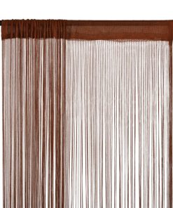 Končane Zavjese 2 kom 100x250 cm Smeđe