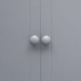 Kupaonski ormarić sivi 46 x 24 x 116 cm od drva paulovnije