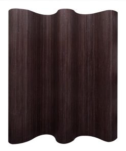 Paravan od Bambusa Tamno Smeđi 250x195 cm