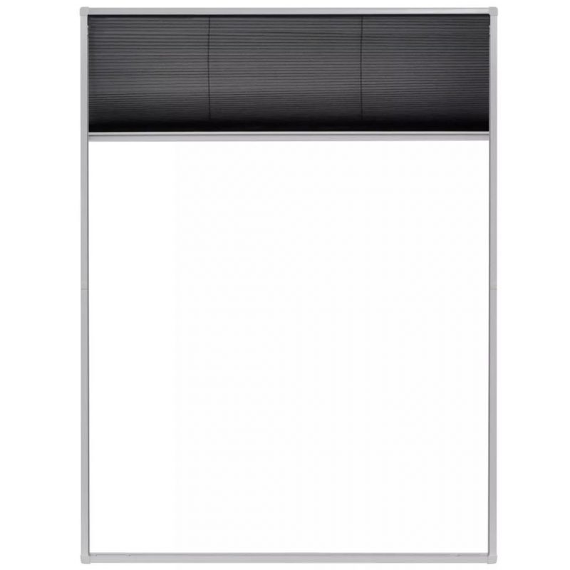 Plisirani Zaslon Protiv Insekata za Prozore Aluminijski 60x80 cm - Image 3