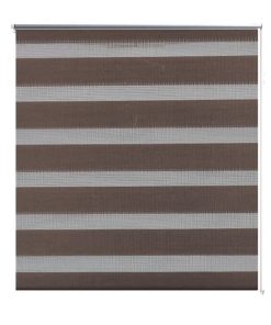 Rolo smeđe zavjese sa zebrastim linijama 80 x 150 cm