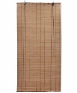 Rolo zavjesa od bambusa smeđa boja 80 x 160 cm