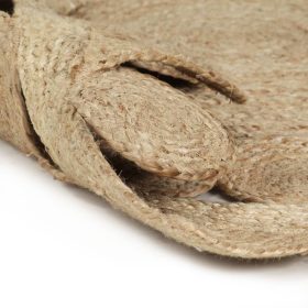 Ručno rađeni pleteni tepih od jute 90 cm