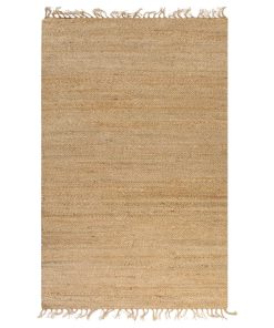 Ručno tkani ukrasni tepih od jute 120 x 180 cm prirodna boja