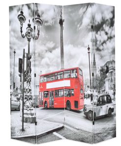 Sklopiva sobna pregrada 160x170 cm slika londonskog autobusa