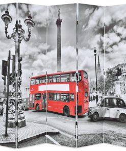 Sklopiva sobna pregrada 200x170 cm slika londonskog autobusa