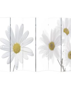 Sklopiva sobna pregrada s uzorkom cvijeća 240x170 cm