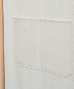 Sobna pregrada s 3 panela od tkanine 120 x 170 x 4 cm krem