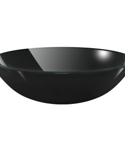 Umivaonik Kaljeno Staklo 42 cm Crni