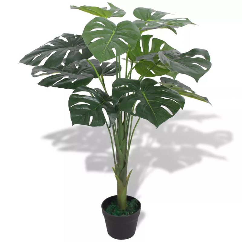 Umjetna biljka Monstera s posudom 70 cm Zelena