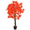 Umjetno stablo javora s posudom crveno 120 cm