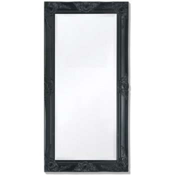 Zidno ogledalo Barokni stil 100x50 cm Crno