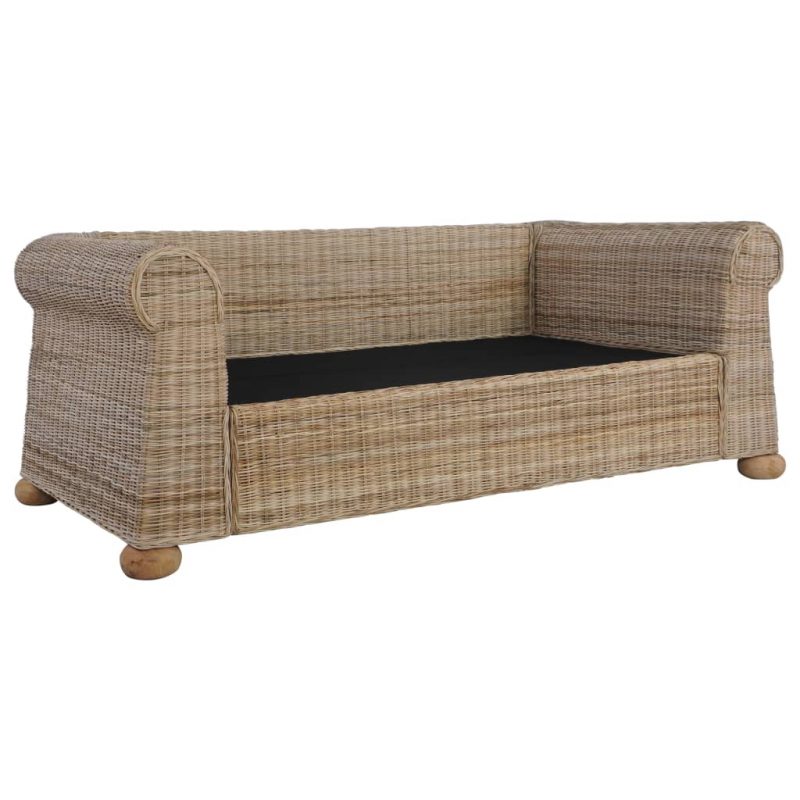 2-dijelni set sofa od prirodnog ratana s jastucima - Image 4