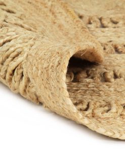 Ručno rađeni pleteni tepih od jute 120 cm
