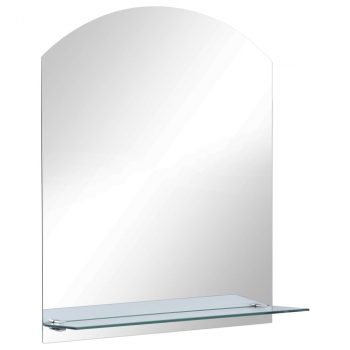Zidno ogledalo s policom 30 x 50 cm od kaljenog stakla