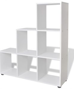 Komoda s Policama za Knjige / Izlaganje 107 cm Bijela