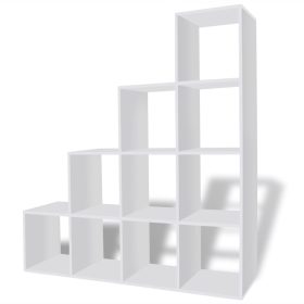 Komoda s Policama za Knjige / Izlaganje 142 cm Bijela