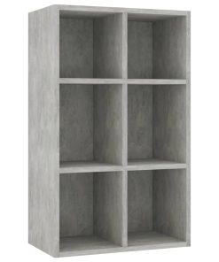 Ormarić za knjige / komoda siva boja betona 66x30x97