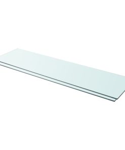 Ploče za police 2 kom staklene prozirne 110 x 30 cm