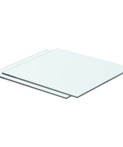 Ploče za police 2 kom staklene prozirne 40 x 30 cm