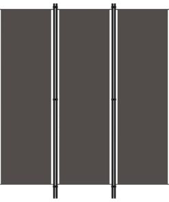 Sobna pregrada s 3 panela antracit 150 x 180 cm