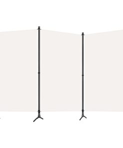 Sobna pregrada s 3 panela bijela 260 x 180 cm