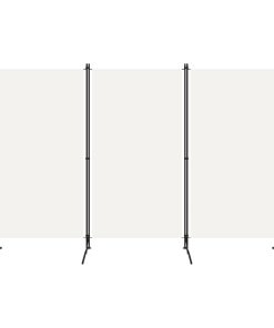 Sobna pregrada s 3 panela bijela 260 x 180 cm