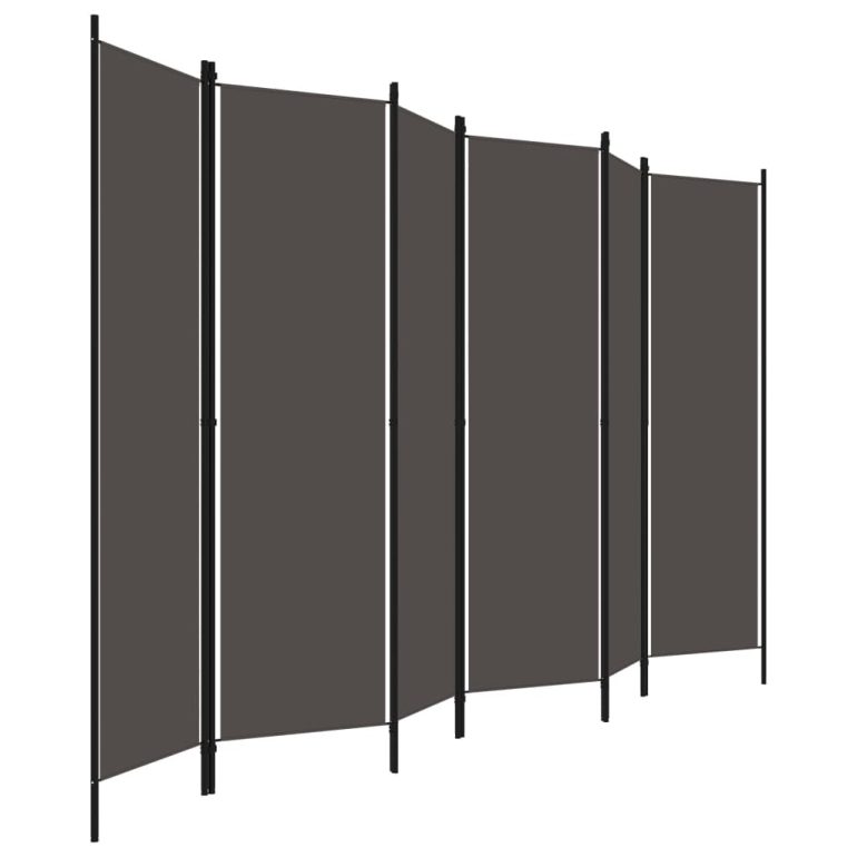 Paravan 6-delni antraciten 300x180 cm - Slika 3