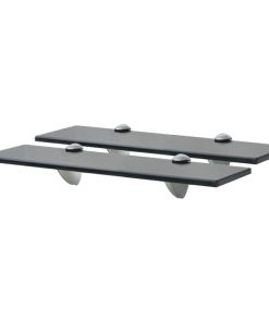 Zidne police 2 kom staklene 40 x 10 cm 8 mm