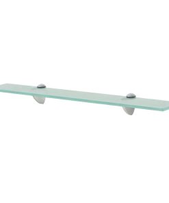 Zidne police 2 kom staklene 60 x 20 cm 8 mm