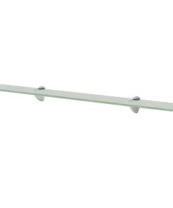Zidne police 2 kom staklene 80 x 20 cm 8 mm