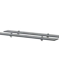 Zidne police 2 kom staklene 90 x 20 cm 8 mm