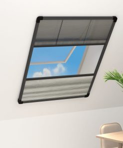 Nabrani zaslon protiv insekata za prozore aluminijski 60x80 cm