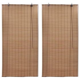 Rolete od bambusa 2 kom smeđe 120 x 220 cm