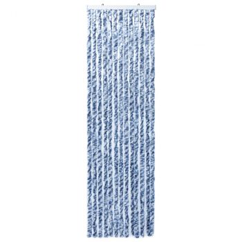 Zastor protiv insekata plavo-bijeli 90 x 200 cm šenil