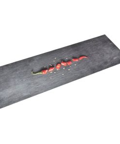 Kuhinjski tepih s uzorkom feferona perivi 60 x 300 cm