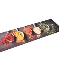 Kuhinjski tepih s uzorkom žlica perivi 60 x 180 cm