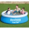 Bestway bazen na napuhavanje Fast Set okrugli 183 x 51 cm plavi