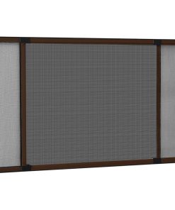 Proširivi zaslon protiv insekata smeđi (100 - 193) x 75 cm