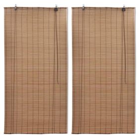 Rolete od bambusa 2 kom 100 x 160 cm smeđe