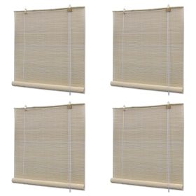 Rolete od prirodnog bambusa 4 kom 120 x 160 cm