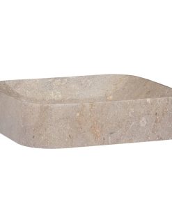 Umivaonik sivi 40 x 40 x 10 cm mramorni