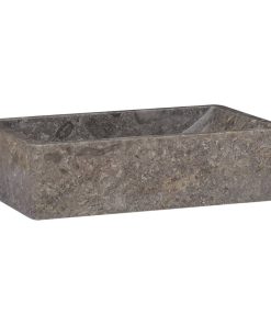 Umivaonik sivi 45 x 30 x 12 cm mramorni