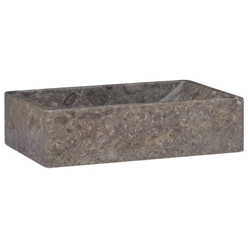 Umivaonik sivi 45 x 30 x 12 cm mramorni