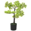 Umjetni bonsai čempres s posudom 60 cm zeleni
