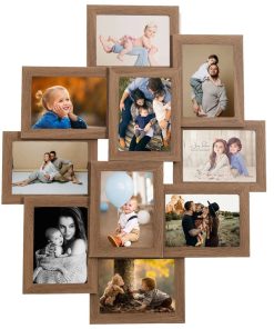 Okvir za 10 fotografija (13 x 18 cm) svjetlosmeđi MDF