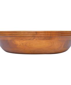 Umivaonik od masivne tikovine Φ 40 x 10 cm